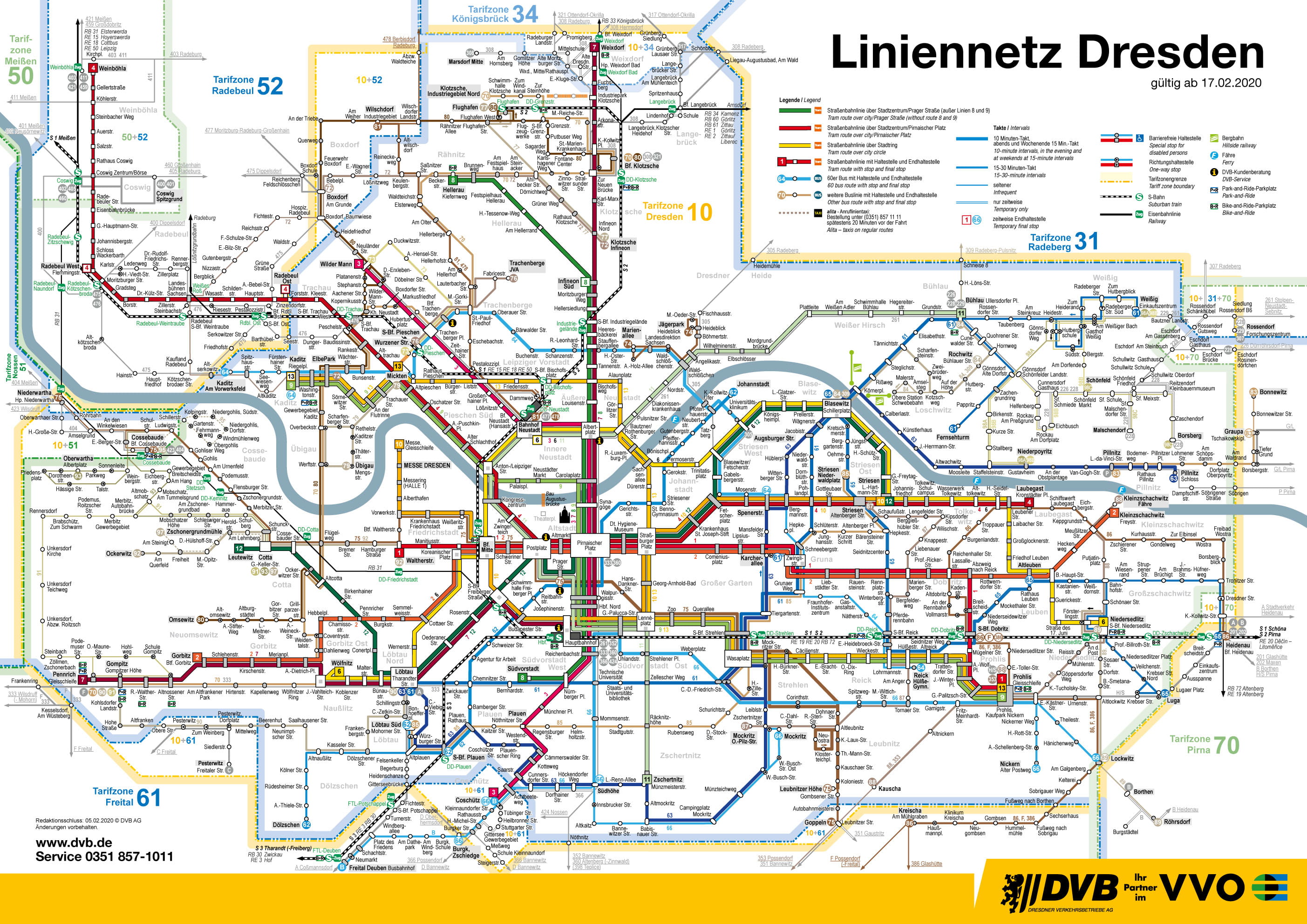 Liniennetzpläne - DVB | Dresdner Verkehrsbetriebe AG