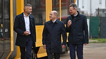 Bundeskanzler Scholz bei der DVB