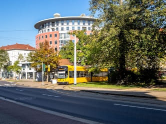 Linie 8 am Endpunkt Südvorstadt