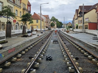 Bild vom Bau auf der Österreicher Straße