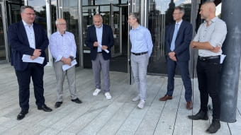 Briefübergabe zur Finanzierung des ÖPNV an den Freistaat Sachsen