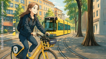 Mädchen auf MOBIbike