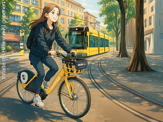 Mädchen auf MOBIbike