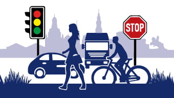 Schaubild verschiedener Verkehrsmittel