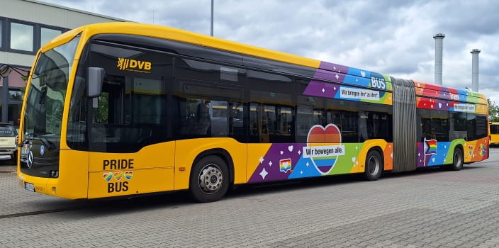 Pride-Bus der DVB