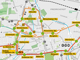 Umleitungsübersicht zum Bau auf der Steinbacher Straße