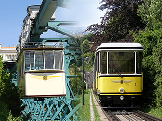 Schwebebahn und Standseilbahn