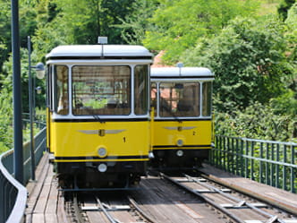 Bild von der Standseilbahn