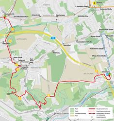 Karte der Route