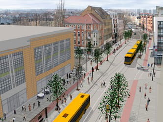 3D-Modell Haltestelle Kesselsdorfer Straße