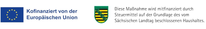 Logo EFRE und Freistaat Sachsen