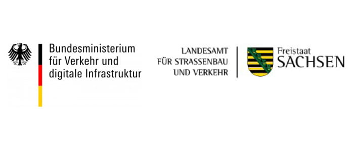 Förderungslogo Multimodales Verkehrsmanagement der Landeshauptstadt Dresden