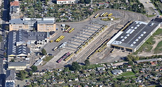 Luftbild Betriebshof Trachenberge