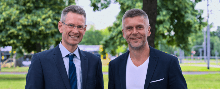 Vorstand der DVB: Andreas Hemmersbach und Lars Seiffert