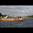 Elbe ferry on the river