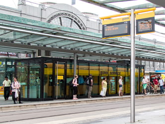 Fotografie servisní pobočky na hlavním nádraží Drážďany