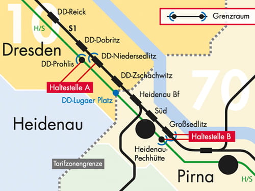 Schematische Darstellung Grenzraumregelung