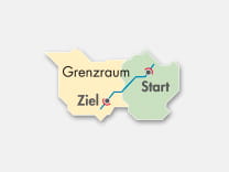 Schematische Darstellung Tarifzone und Grenzraum