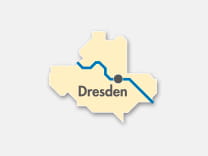 Schematische Darstellung Tarifzone Dresden
