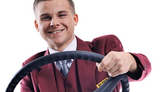 Foto Auszubildender im Fahrbetrieb