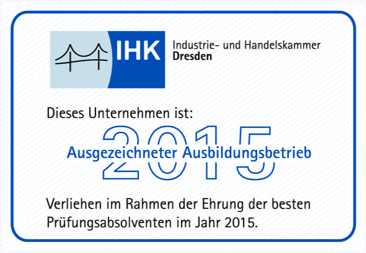 Signet ausgezeichneter Ausbildungsbetrieb 2015